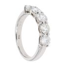 18ct White Gold Five Stone 1.56ct Diamond Ring