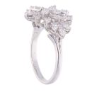 18ct White Gold 1.00ct Diamond Cluster Ring