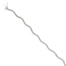 9ct White Gold 0.50ct Single Cut Diamond Bracelet 7"