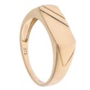 9ct Yellow And White Gold Stripe Signet Ring