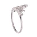 Sterling Silver Cubic Zirconia Tiara Ring by Icesia
