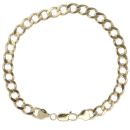 9ct Yellow Gold Curb Bracelet 8.5"