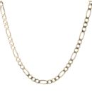 9ct Yellow Gold Figaro Chain 22"