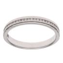 18ct White Gold 0.10ct Brilliant Cut Diamond Half Eternity Ring