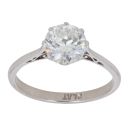 18ct White Gold 1.75ct Brilliant Cut Diamond Solitaire Ring