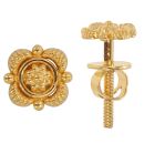 22ct Yellow Gold Star Burst Stud Earrings