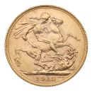 1918 George V Large Head India Full Sovereign Coin Boxed with Case