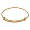 22ct Yellow Gold Children's Dot Cut Expanding Bangle