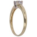 18ct Yellow Gold 0.20ct Princess Cut Diamond Cluster Ring