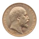 1908 Edward VII Large Head UK Half Sovereign Coin