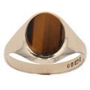 9ct Yellow Gold Tiger's Eye Signet Ring