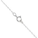 18ct White Gold 0.30ct Brilliant Cut Diamond Cluster Pendant and Chain 18"