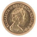 1982 Elizabeth II Decimal Portrait Half Sovereign Coin
