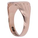 9ct Rose Gold Shield Signet Ring