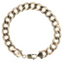 9ct Yellow Gold Curb Bracelet 8"