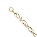 14ct Yellow Gold Oval Link Fancy 8" Bracelet