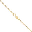 22ct Yellow Gold Disco Twist Chain 18"