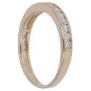 14ct Yellow Gold Cubic Zirconia Eternity Ring
