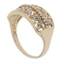 9ct Yellow Gold 0.10ct Brilliant Cut Diamond Fancy Ring