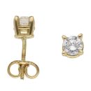 18ct Yellow Gold 1.00ct Brilliant Cut Diamond Stud Earrings