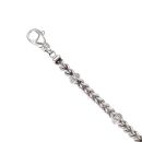9ct White Gold 0.35ct Brilliant Cut Diamond Foxtail Bracelet 7"