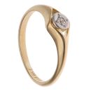 18ct Yellow Gold 0.05ct Brilliant Cut Diamond Solitaire Ring