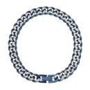 Unique & Co Stainless Steel Blue Curb Bracelet 8"