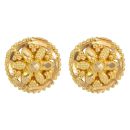 22ct Yellow Gold Florette Stud Earrings