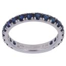 18ct White Gold Sapphire 3/4 Full Eternity Ring