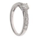 9ct White Gold 0.50ct Brilliant Cut Diamond Solitaire Ring
