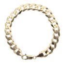 9ct Yellow Gold Curb Bracelet 8"