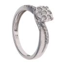 9ct White Gold 0.20ct Brilliant Cut Diamond Cluster Ring