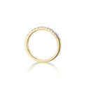 9ct Yellow Gold 0.25ct Natural Diamond micro setting eternity ring