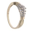 9ct Yellow Gold 0.25ct Brilliant Cut Diamond Cluster Ring