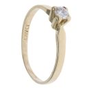 14ct Yellow Gold 0.15ct Diamond Solitaire Ring