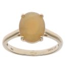 9ct Yellow Gold Yellow Opal Single Stone Ring