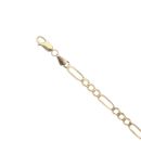 9ct Yellow Gold Figaro Bracelet 7.5"