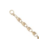9ct Yellow Gold Patterned Tulip Bracelet 8.5"