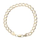 9ct Yellow Gold Curb Bracelet 8"