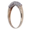 9ct Yellow Gold 0.25ct Brilliant Cut Diamond Half Eternity Ring