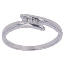 9ct White Gold 0.10ct Diamond Four Stone Ring