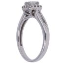 18ct White Gold 0.50ct Brilliant Cut Diamond Cluster Ring