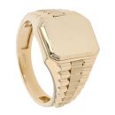 14ct Yellow Gold Octagonal Signet Ring