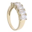 14ct Yellow Gold Cubic Zirconia Five Stone Ring