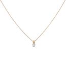 18ct Yellow Gold 0.15ct Diamond Solitaire Pendant and Chain 18"