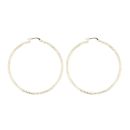 14ct Yellow Gold Diamond Cut Hoop Earrings