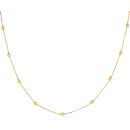 22ct Yellow Gold Dot Bead Fancy Chain 16"