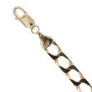 9ct Yellow Gold Square Curb Bracelet 8.5"