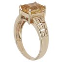 9ct Yellow Gold Citrine Single Stone Ring