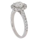 Platinum 1.25ct Brilliant Cut Diamond Cluster Ring